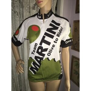Jek Sports Olive‎ Martini Racing Cycling Shirt Small
